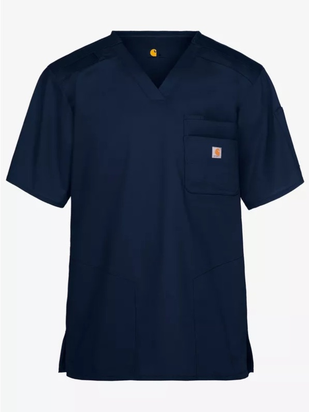 Carhartt Men’s Navy Blue V- Neck Scrub Top Size Medium